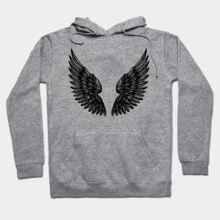 Angel Christian Hope Religion Symbolic Peace Tattoo Wings Hoodie